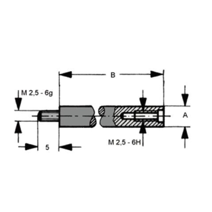 Vogel/沃戈尔 刻度盘千分表附件 60mm 5mm 24 095160 1个